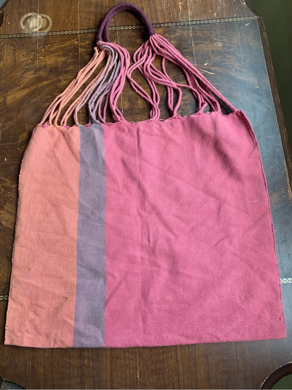 LUZ Woven Cotton Boho Tote Bag